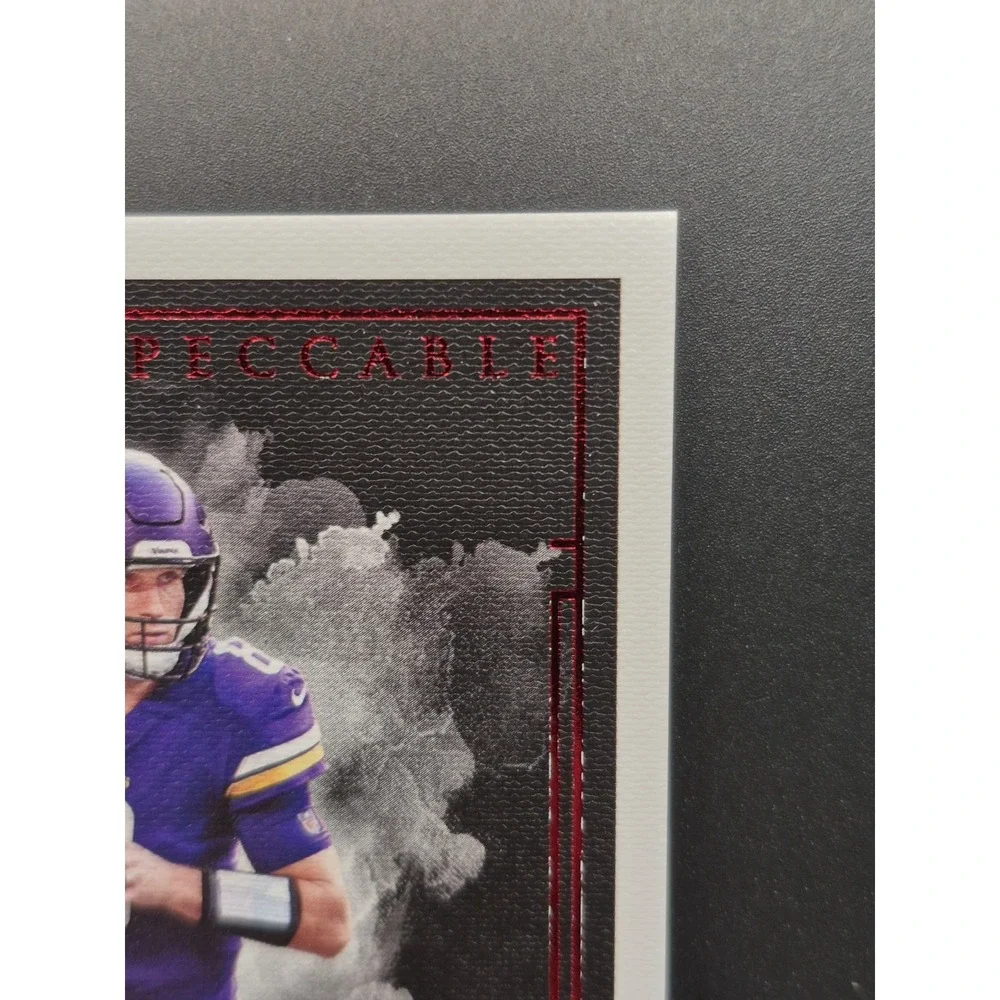 2019 Panini Impeccable Football Kirk Cousins #72 Ruby /8 Falcons Vikings Raiders